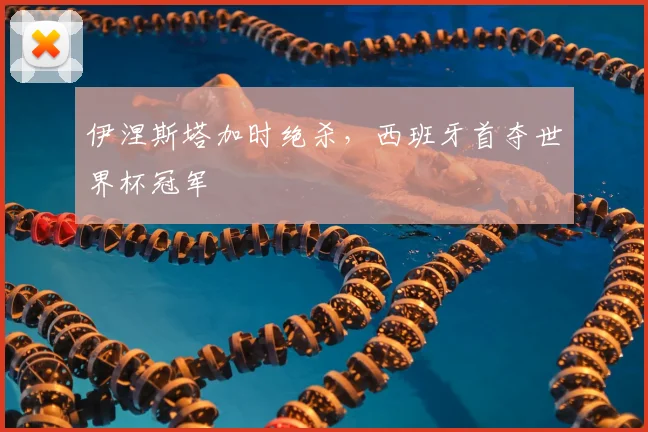 伊涅斯塔加时绝杀,西班牙首夺世界杯冠军